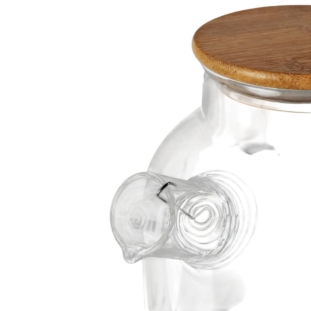 Чайник заварочный ПЬЮР/PURE 1800мл с бамбуковой крышкой