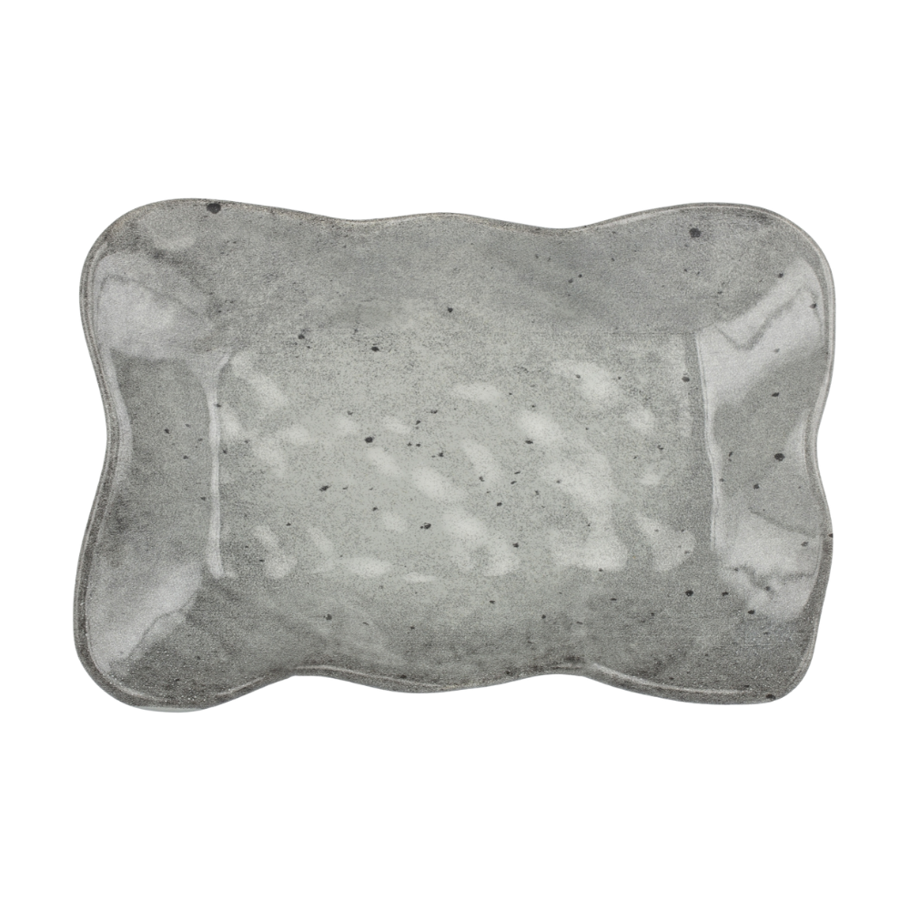 Блюдо овальное СТОУН/STONE серый 26см