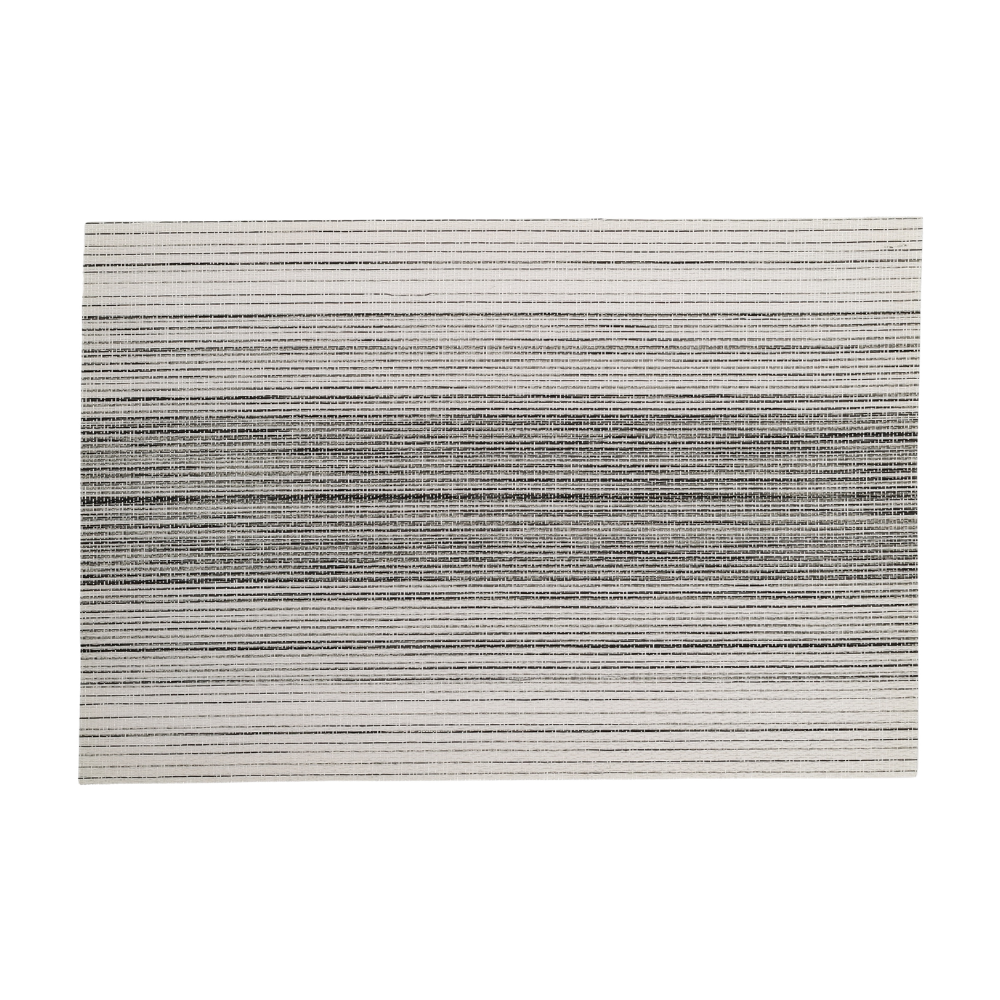 Сервировочная салфетка СТРАЙПЕД/STRIPED (аквамарин, черный), дисплей 45х30см